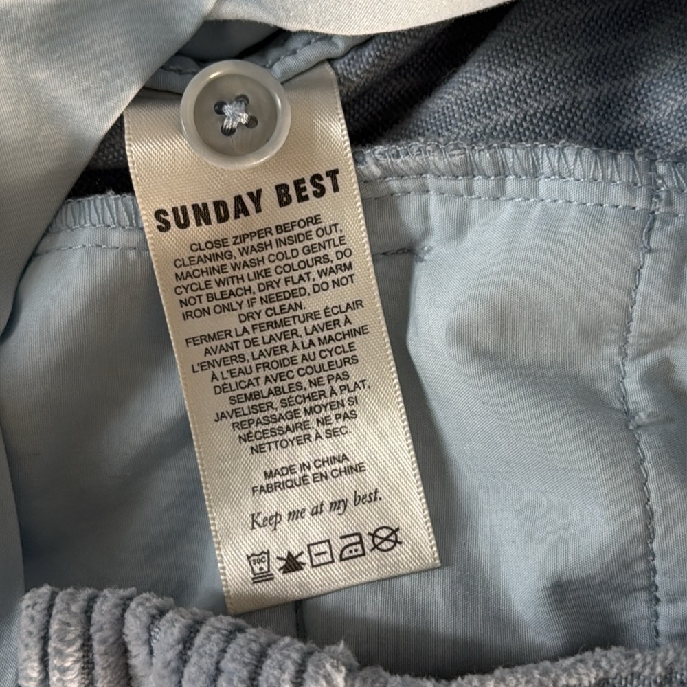 Sunday Best Artitzia Dune Blue Corduroy Harvey Pants Size 2 - Picture 9 of 9